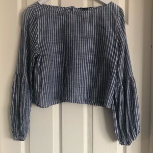 American Eagle Balloon-Sleeved Top
